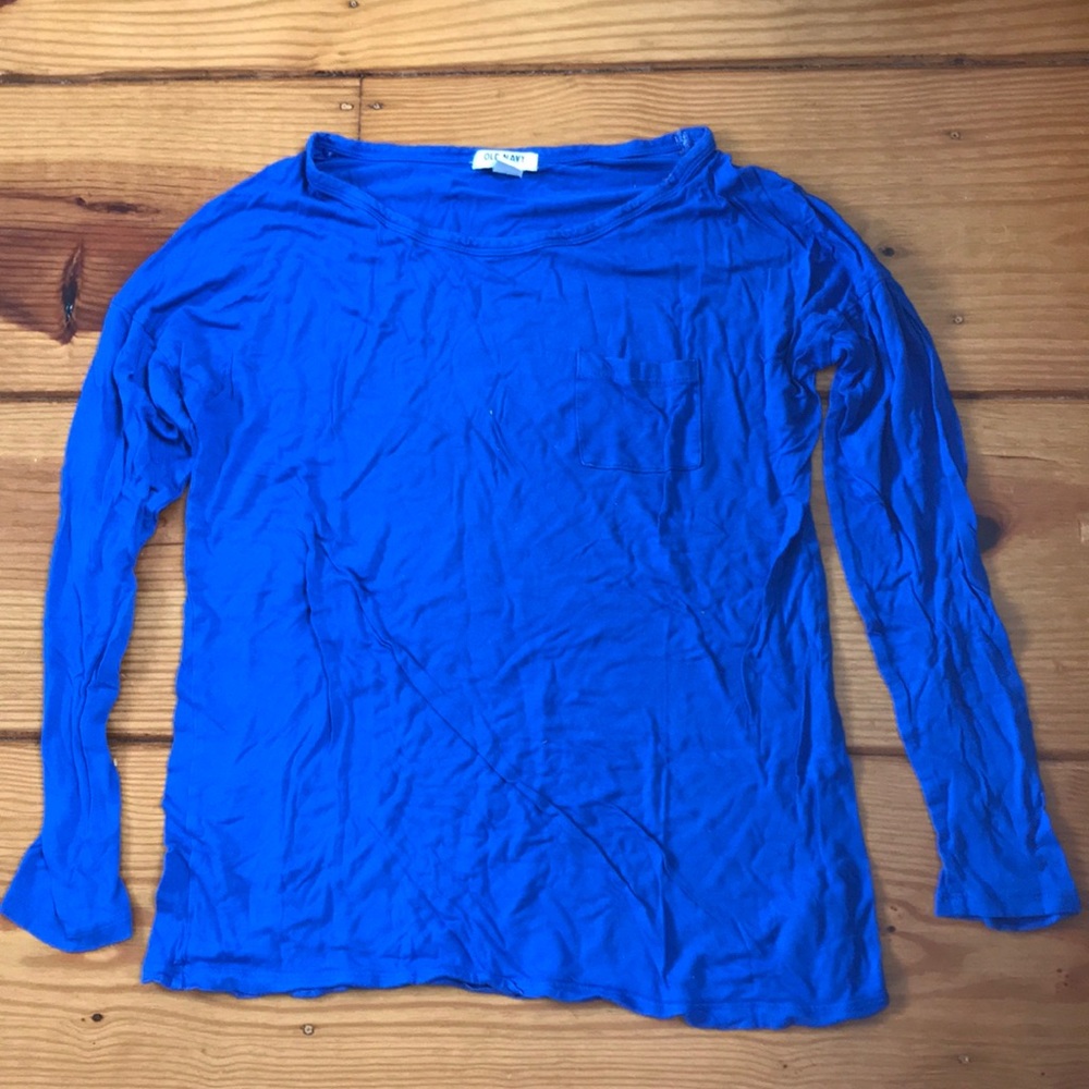 Blue Old Navy Shirt.
